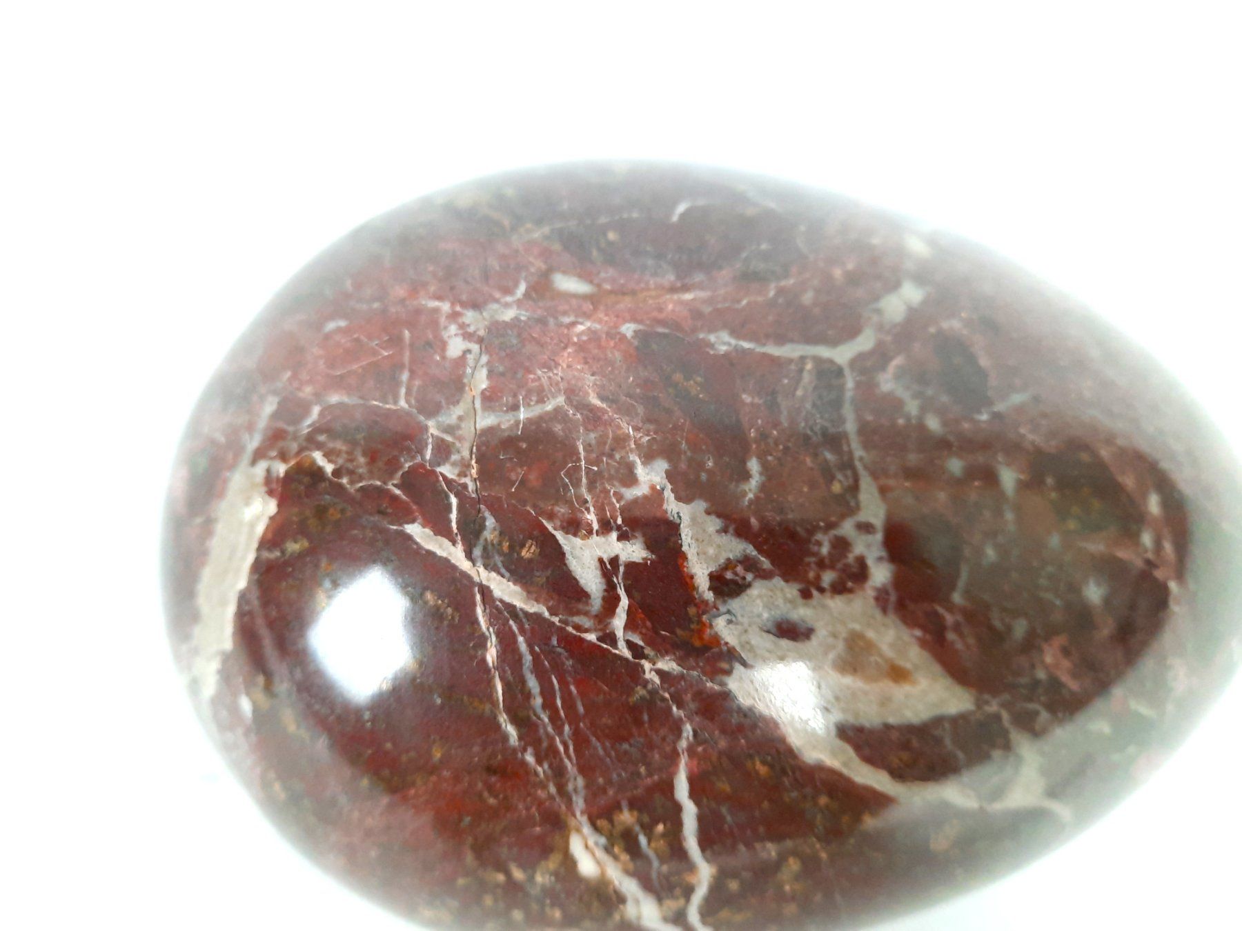 Mineralien & Heilsteine: Ei in Braun/Roter Marmor Optik – Gebraucht aus Beinwil am See von Restwert_Beinwil 7