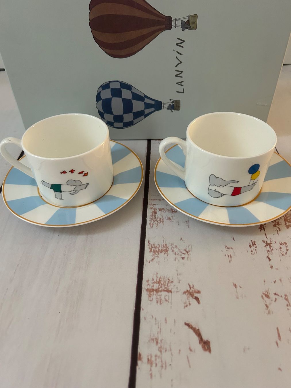 Set di piatti: LANVIN Espresso Tea Cup & Saucer Set 2 Pieces – Nuovo (secondo la descrizione) da Zürich venduto da Ferienan 2