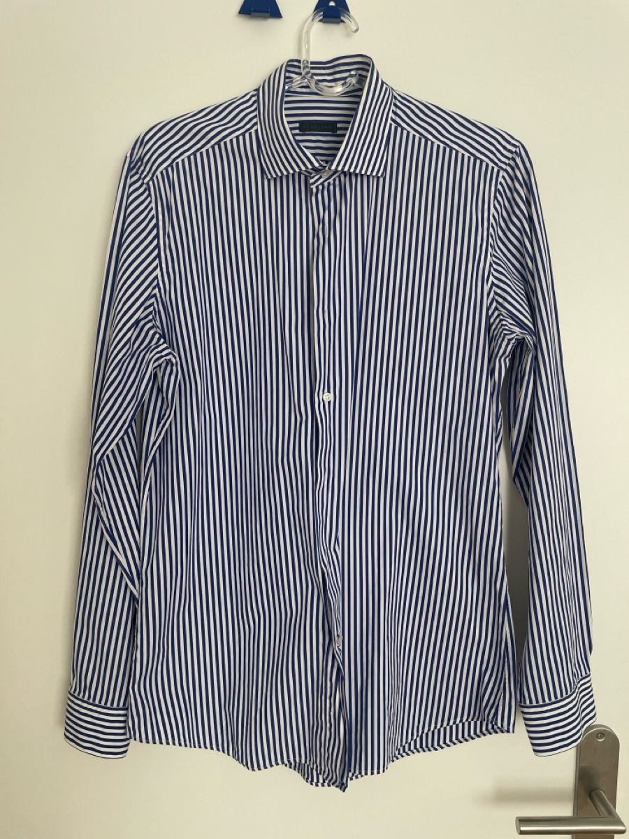 Camicie: Parklane Camicia a Righe Blu e Bianche,, M – Usato da Bellinzona venduto da remarema 1