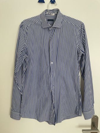 Parklane Camicia a Righe Blu e Bianche,, M