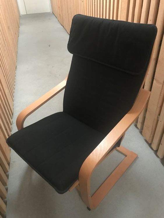 Ikea Poäng Sessel, schwarz Kaufen auf Ricardo