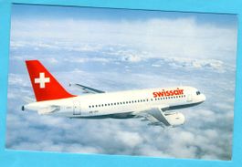 Swissair Airbus A319 Ansichtskarte ungelaufen