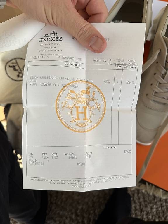 Scarpe da uomo: HERMES Sneaker Home Bouncing Veau / Grösse 42 – Usato da Zug venduto da PensoT 1