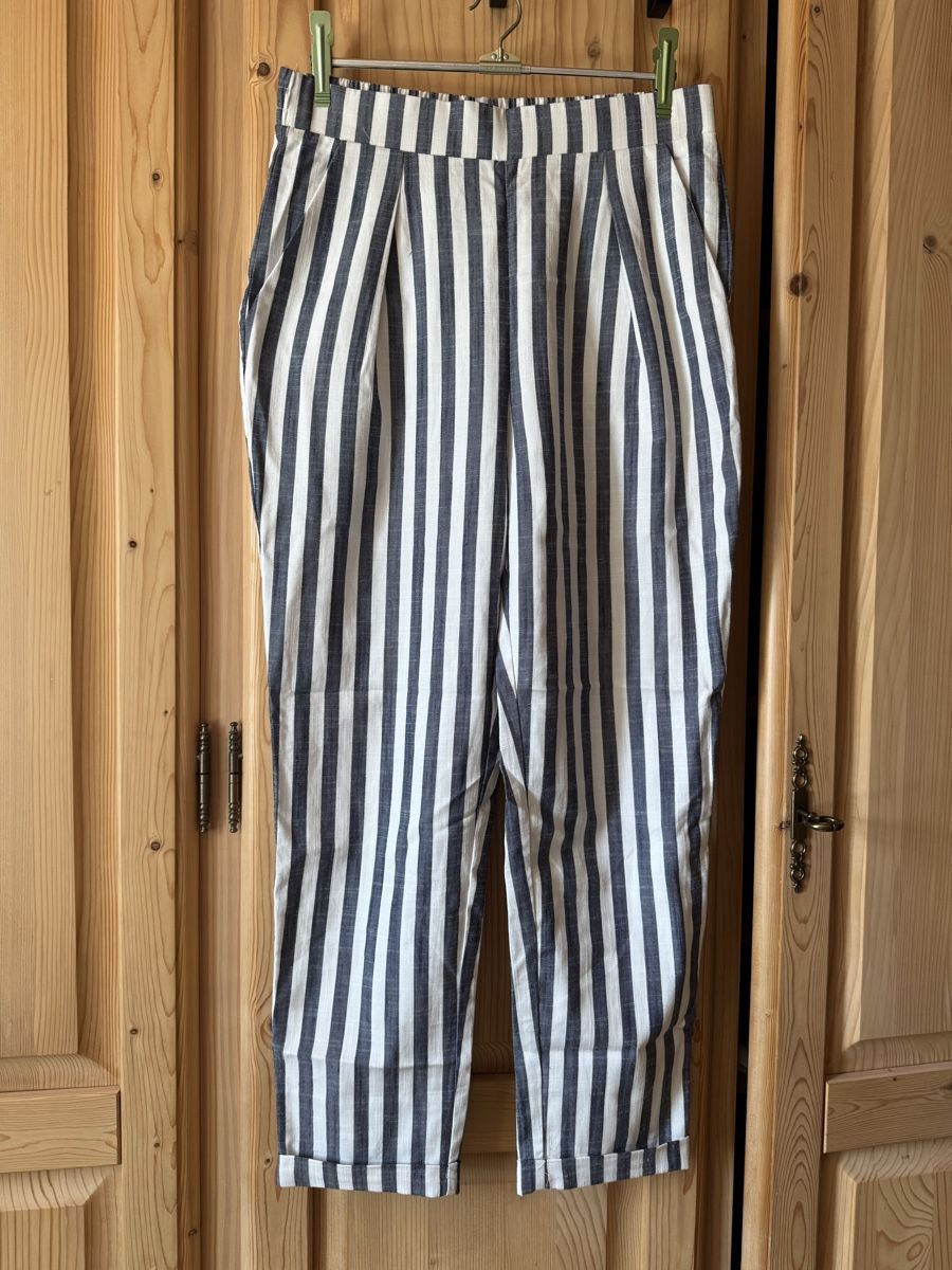 Stradivarius Pantaloni: Gestreifte Sommerhose von Stradivarius, Gr. M – Usato da Hergiswil NW venduto da kaufe_bei_kaufmann 3
