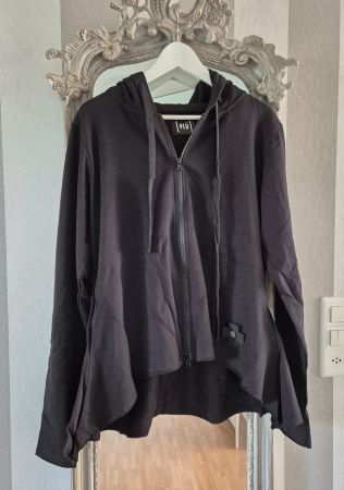 Plü Pluslavie Kapuzen Sweatjacke Gr. XL Schwarz