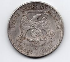 (826) USA, Trade Dollar 1877 s, top