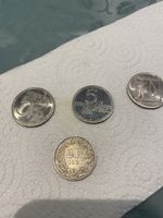 Gedenkmunzen 5 fr 3 stuck plus 1 2 fr silver 1961