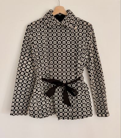 Javier Simorra Jacke schwarz/weiss Grösse 36