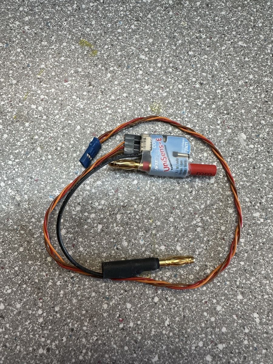 Modellismo RC: UniSens-E Telemetrie Sensor mit beidseitig 4 mm Stecker – Usato da Pfaffnau venduto da Tomtom51