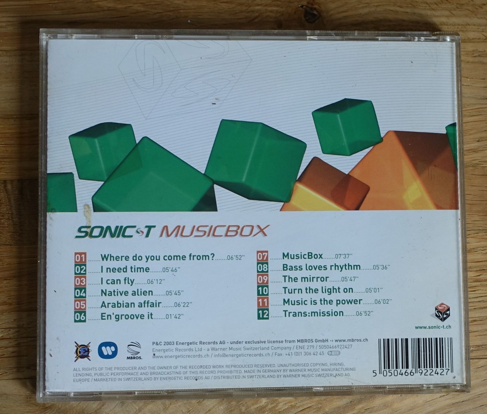 CDs: Sonic-T – Musicbox - D4 – Gebraucht aus Sessa von discoverymedia 1