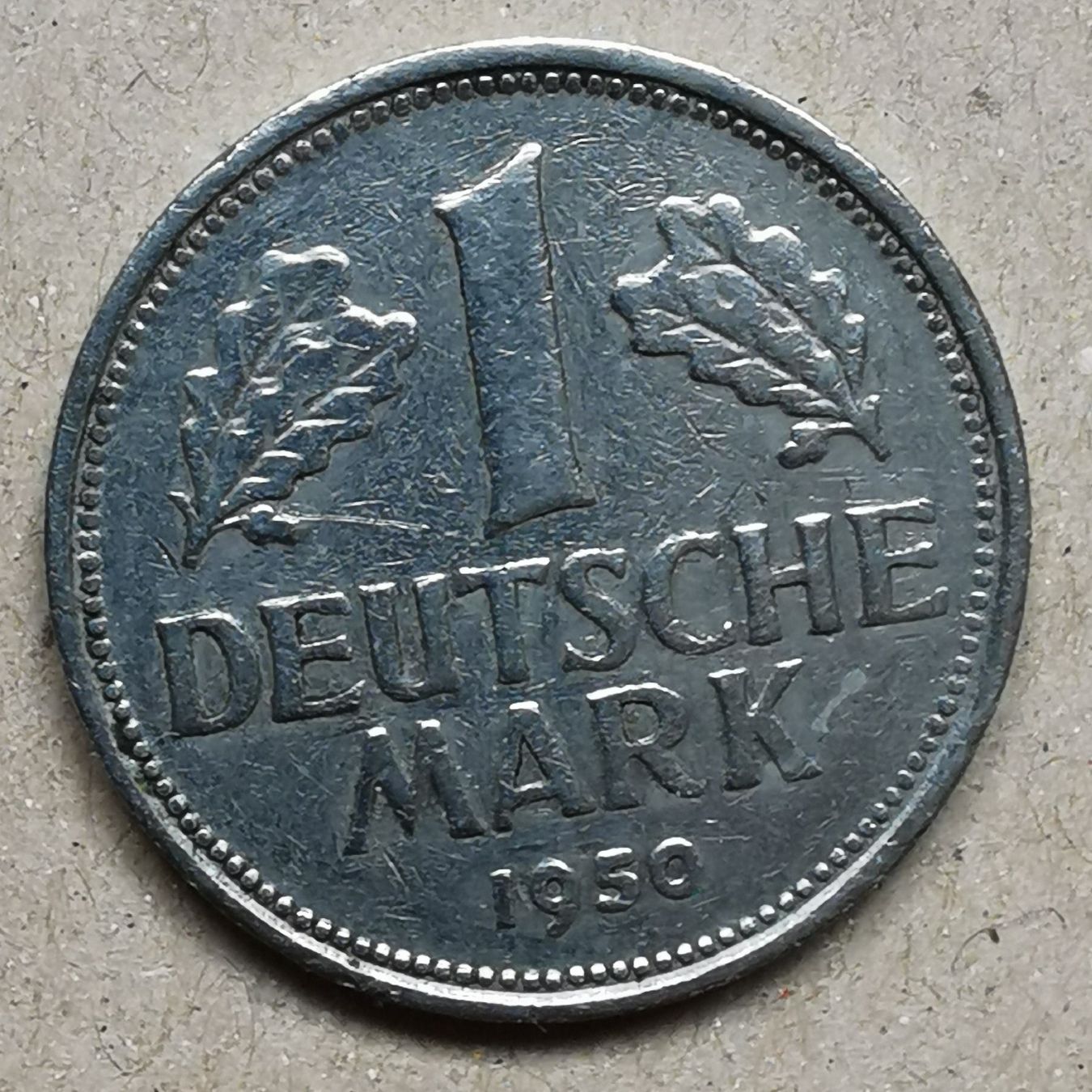 Tutti le monete: Deutsche Mark 1DM 1950 – Usato da Ittigen venduto da Guglu007 1