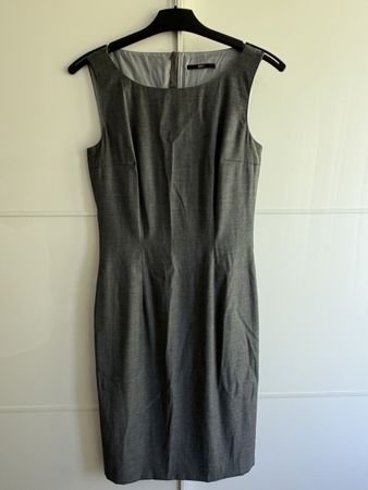 Hugo Boss Kleid, Grau, Gr. 34, Etuikleid, Business Look