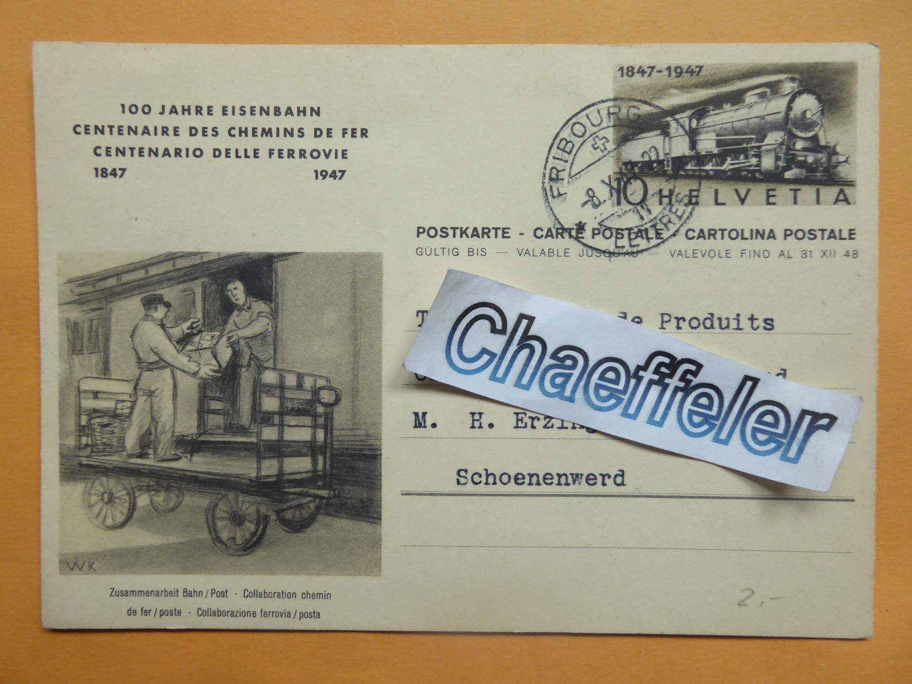 Cartes postales: 100 Jahre Eisenbahn – D'occasion à Zürich par Chaeffeler