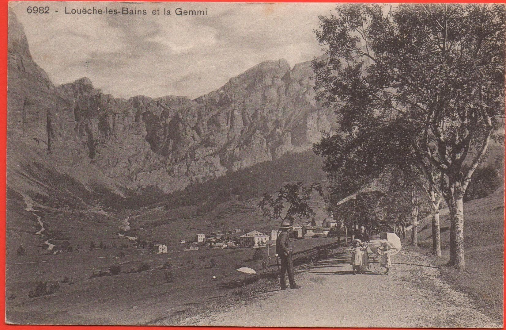 Cartoline postali: LOÈCHE-LES-BAINS et la Gemmi – Usato da Jona venduto da philajona