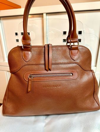 Sac Longchamp Le Foulonné - Cuir cognac