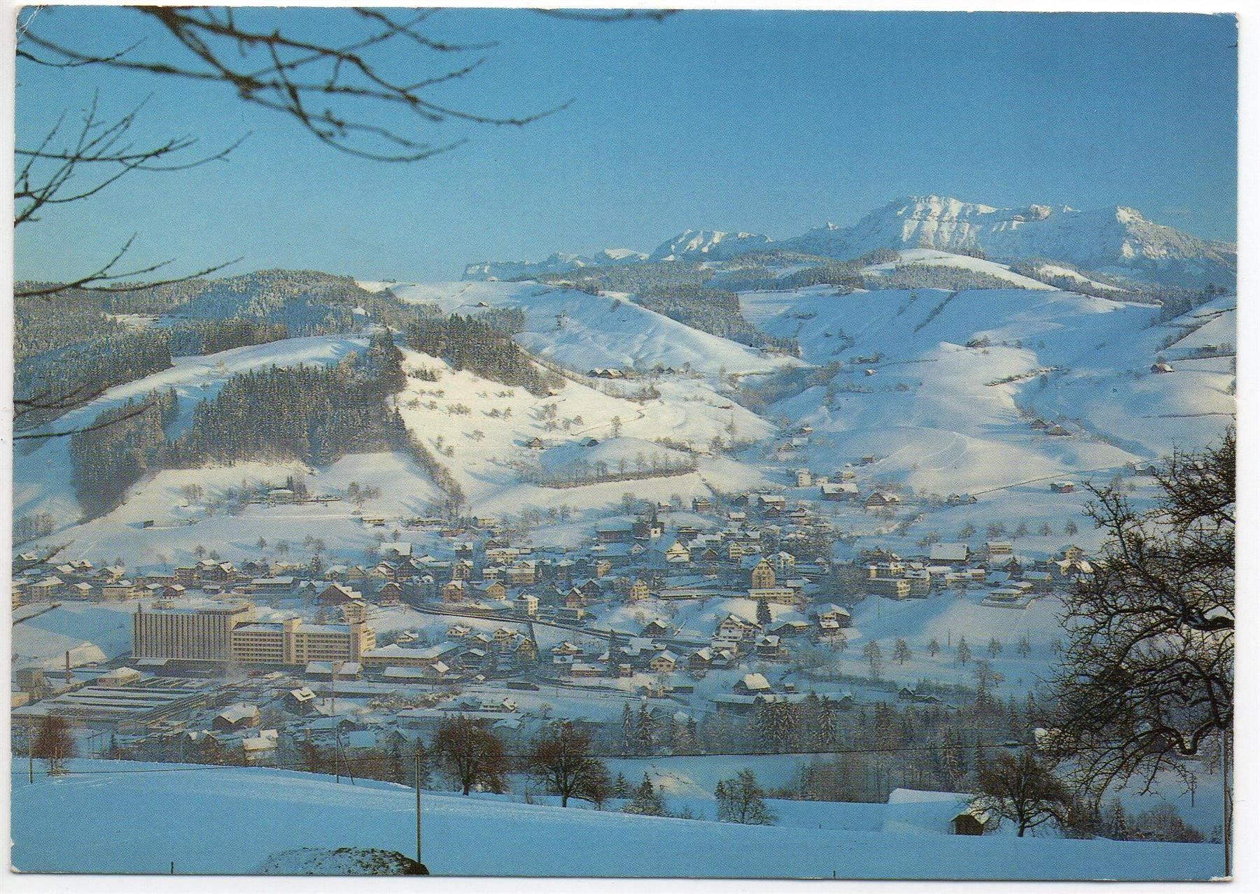Ansichtskarten: ENTLEBUCH mit Pilatuskette im Winter – Gebraucht aus Jona von philajona