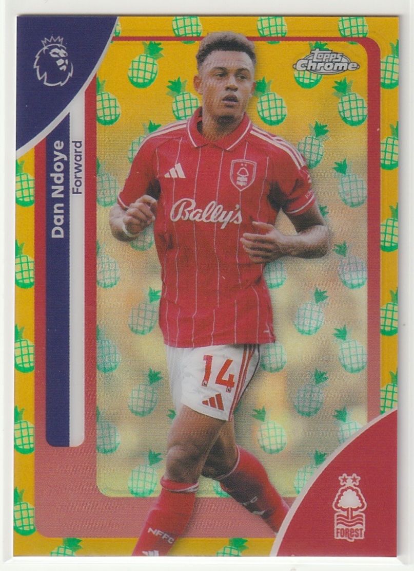 Topps Carte collezionabili: 2026 Topps Chrome Premier League Dan Ndoye Pineapple – Nuovo (secondo la descrizione) da Biel/Bienne venduto da historian-198