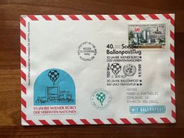 Ballonpost Österreich Brief 1989  Luxus  (V47)