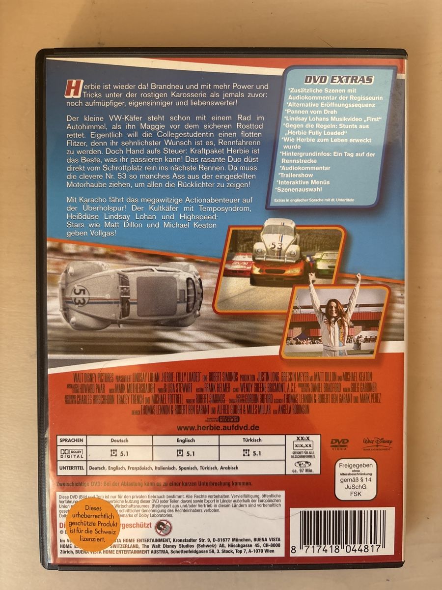 Tutti i DVDs: Herbie Fully Loaded DVD (2204) – Nuovo (secondo la descrizione) da Ruswil venduto da Slivio_ 1