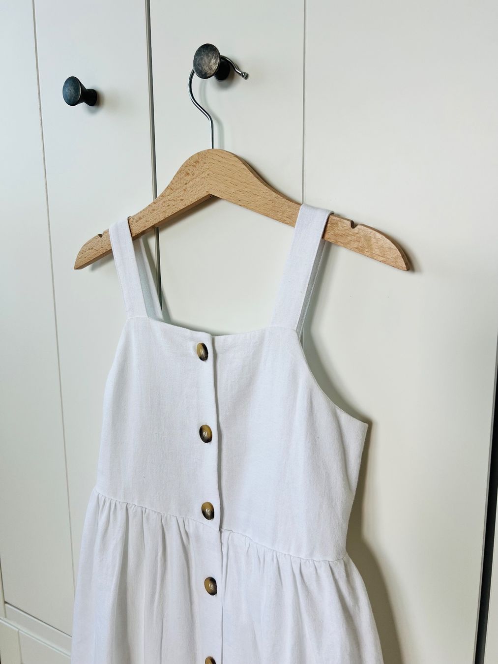H&M Vestiti & Gonne: H&M 110 Kleid weiss Leinen – Usato da Burgdorf venduto da rulan