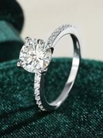 💎 Moissanit Diamant Ring 1ct D-Color VVS1 Silber 💍
