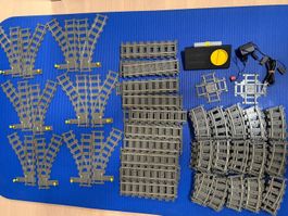 Lego Eisenbahn Schienen Set gebraucht mit Zubehör
