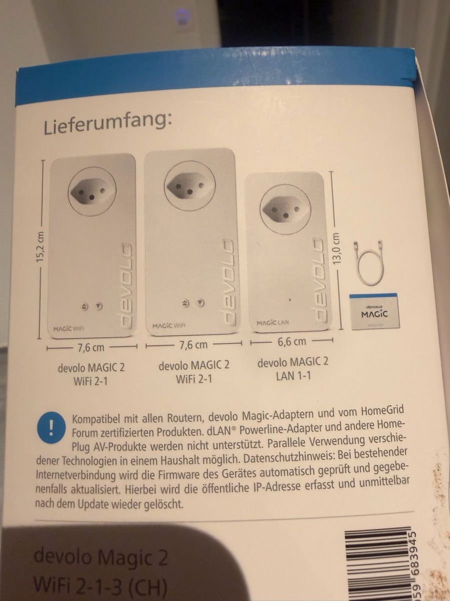 Devolo Laufwerke & Adapter: Devolo Magic 2 WiFi Multiroom Kit Powerline Set – Gebraucht aus Balterswil von new_one-123 2