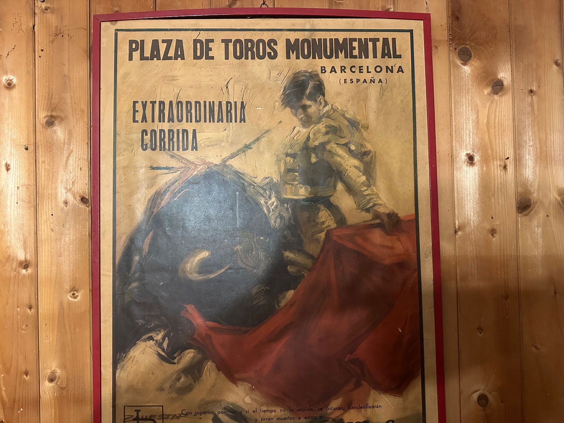 Foto & Immagini: Original Corrida poster from 1964 Barcelona – Usato da Mendrisio venduto da Ul_fonta 2