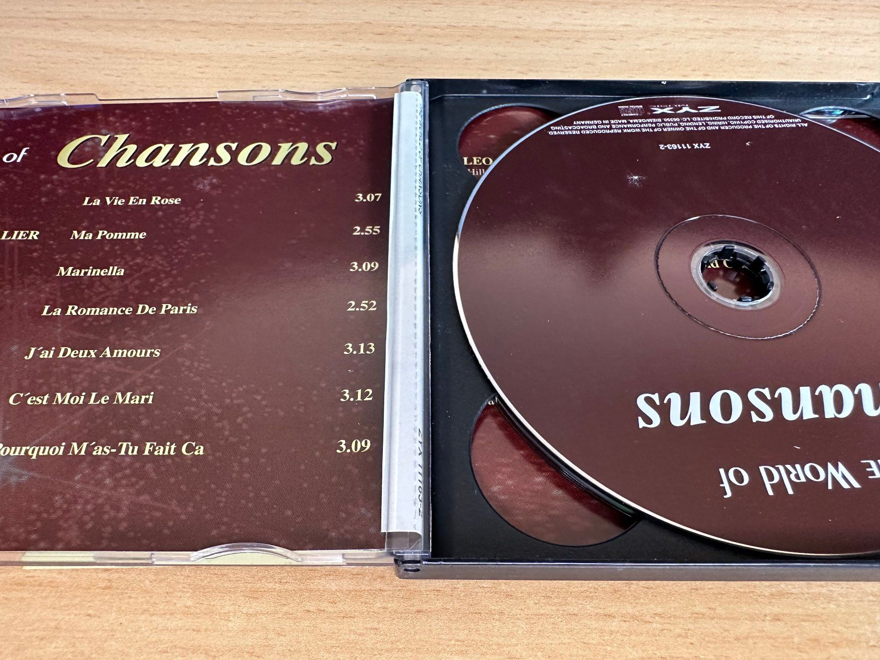 CDs: Various – The World Of Chansons - 2 CD – Gebraucht aus Rikon im Tösstal von Alpenmutz 2