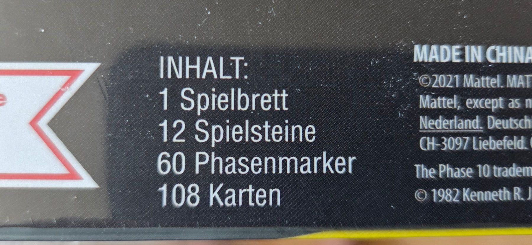 Mattel Giochi: Phase 10 Brettspiel Strategy von Mattel – Nuovo e nell'imballaggio originale da Gossau SG venduto da tenerife11 3