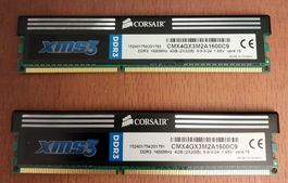 RAM 8GB (2x4GB) Corsair XMS3 DDR3 1600 CL9 v1.65