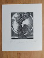 Exlibris Roman Sustov - Original Radierung signiert