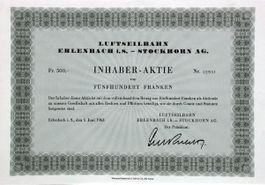 Luftseilbahne Erlenbach-Stockhorn AG, Erlenbach - 1963