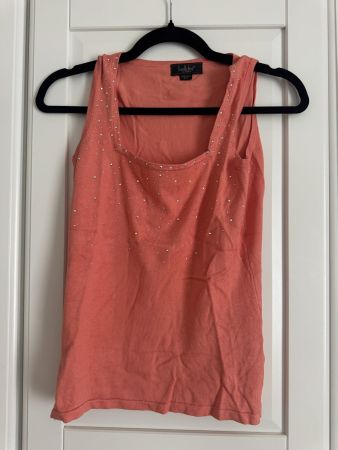 Belldini Strick-Top koralle mit Strass, Gr. S