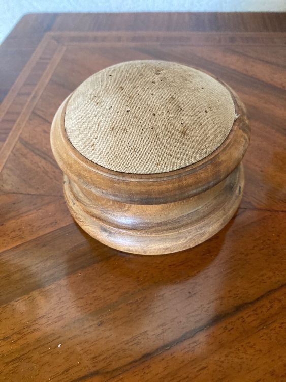 Quilter-Klöppel Aus Buchenholz - Schneiderklöppel Mit Nadelkissen 24x7cm