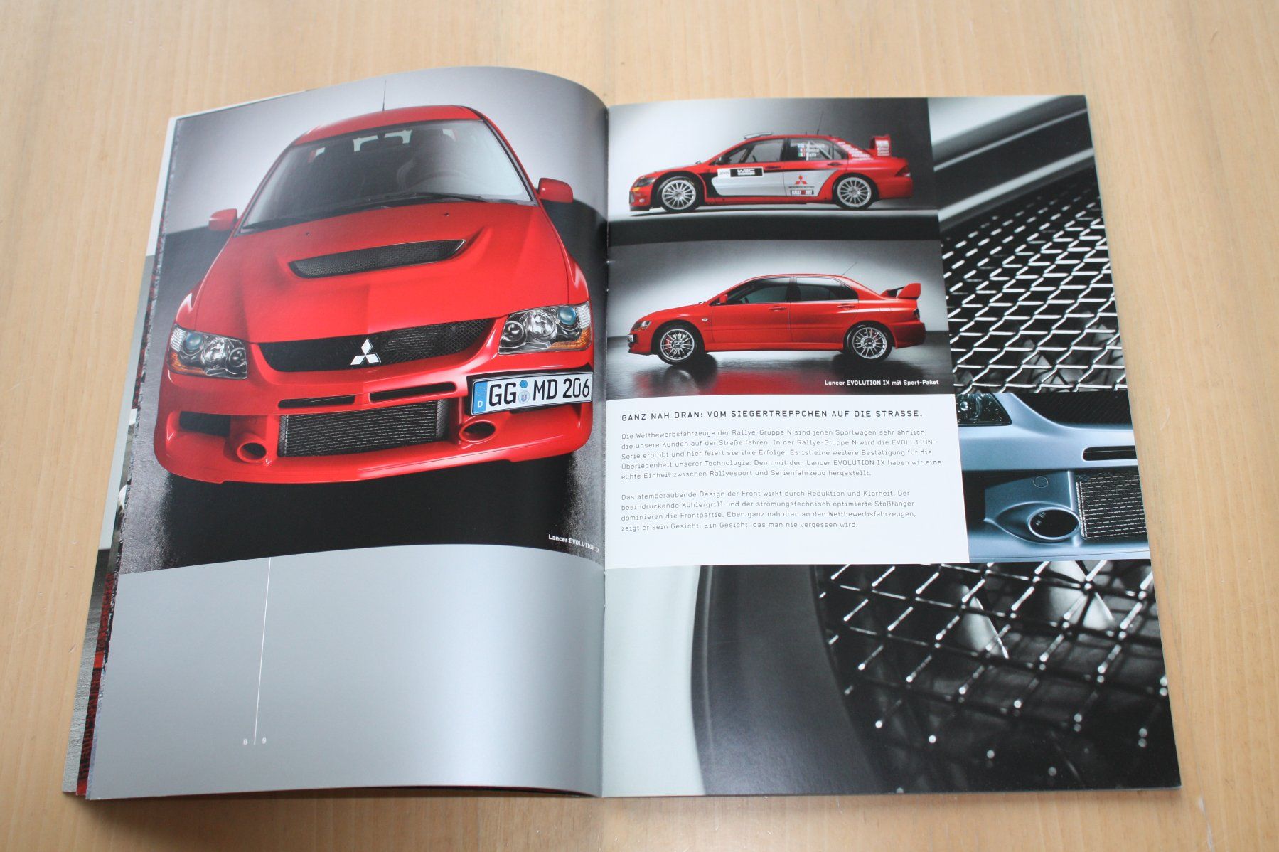Mitsubishi Documents: Mitsubishi Lancer Evolution IX Prospekt 11/2005 – D'occasion à Wikon par erwin400 3