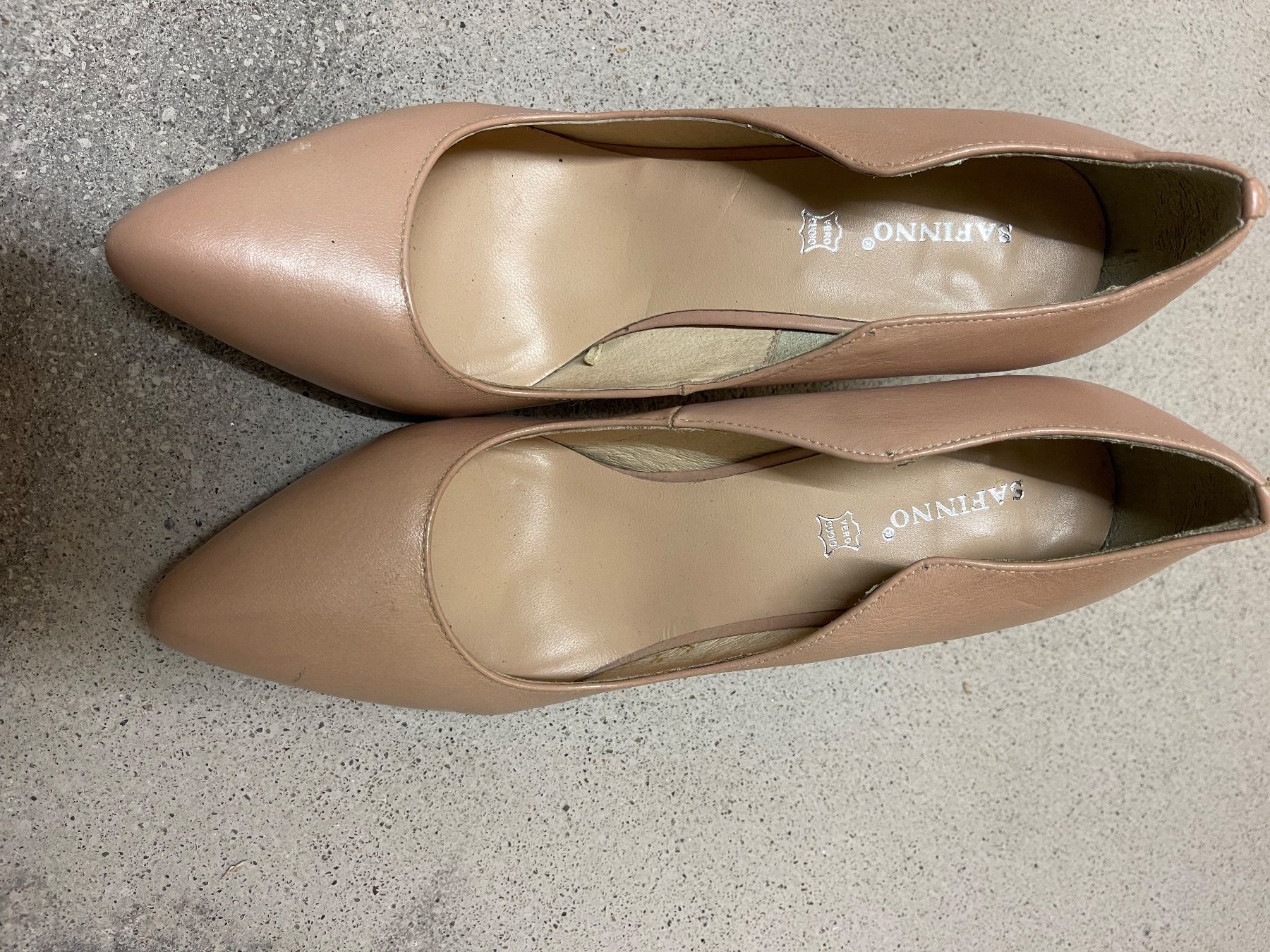 Scarpe da donna: New leather beige pumps – Nuovo e nell'imballaggio originale da Zürich venduto da Alpen209 2