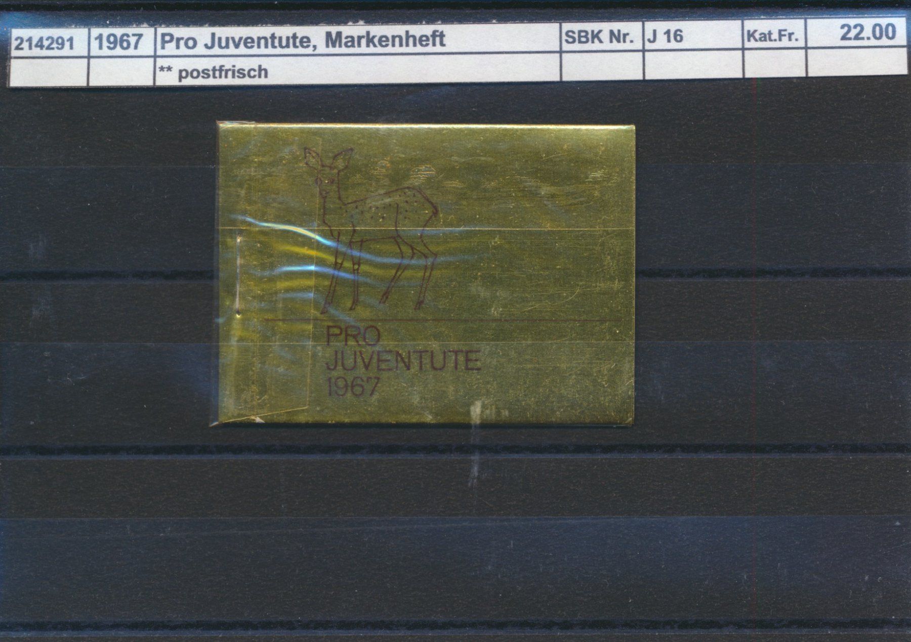 Tutti i francobolli: 1967 Pro Juventute, Markenheftchen, ** postfrisch – Nuovo (secondo la descrizione) da Winterthur venduto da Zupogeru