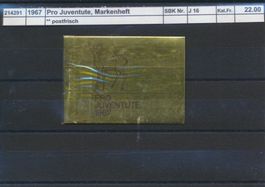 1967 Pro Juventute, Markenheftchen, ** postfrisch