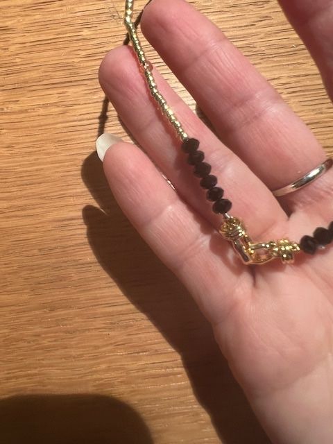 Catenine: Sehr schöne Kette mit echte  Stein - Onyx – Usato da Neerach venduto da romiping 7