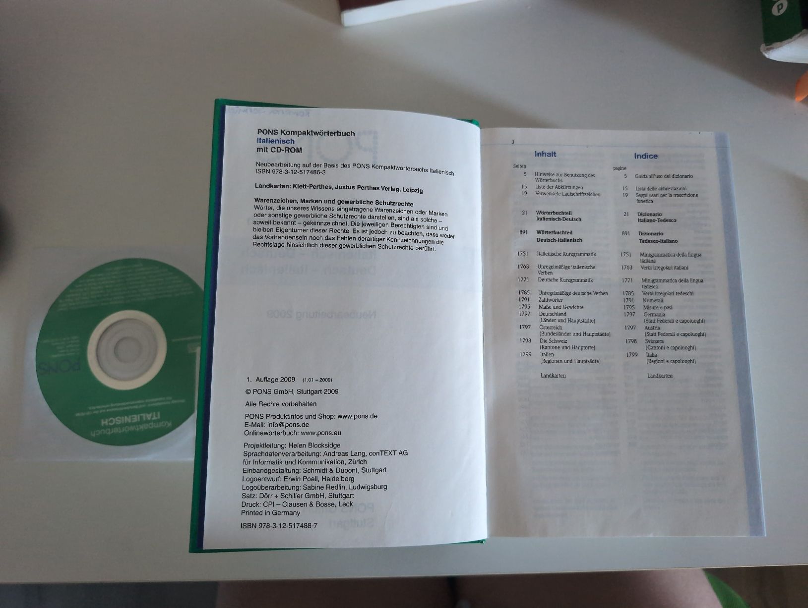 Libri: PONS Kompaktwörterbuch Italienisch m. CD-ROM  – Usato da Besenbüren venduto da ram_z8pp 1