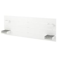 IKEA NORDLI Kopfteil (Weiß, 240 cm) mit integrierten Ablagen