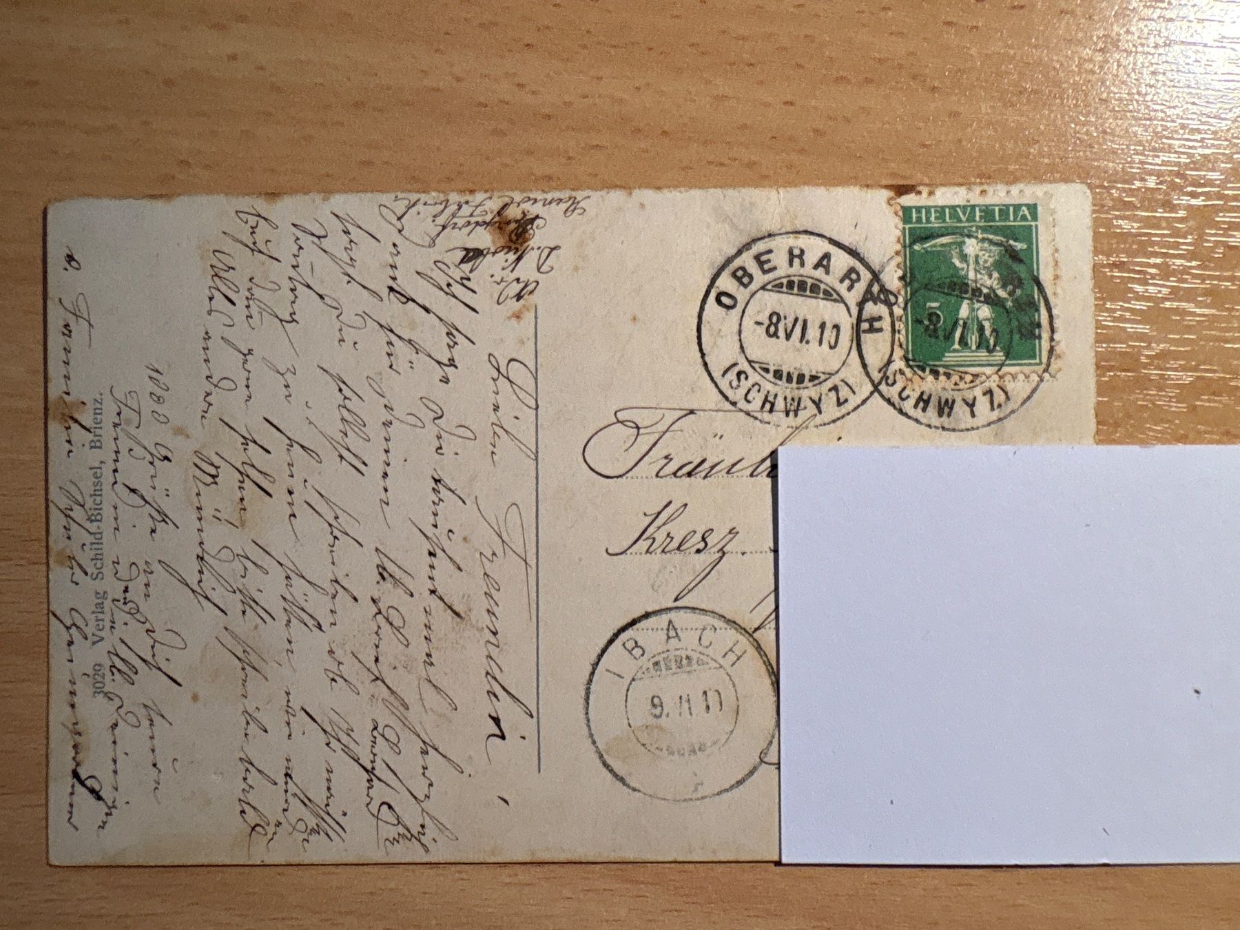 Cartoline postali: Alte Ansichtskarte Interlaken, Jungfrau - Selten! – Usato da Ibach venduto da lisch3 2