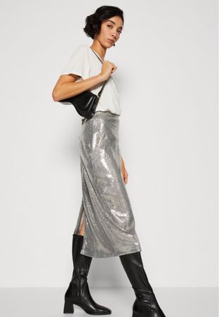 Minimum - Bleistiftrock - silver - Orginalpreis 120.-