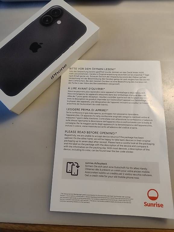 Apple Handys / Smartphones: Neues iPhone 16 128G mit Garantie 1Jahr – Gebraucht aus Rikon im Tösstal von leaudevie 2