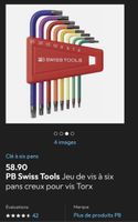 PB Swiss Tools - Jeu de clés mâles coudées Torx (Neuf)