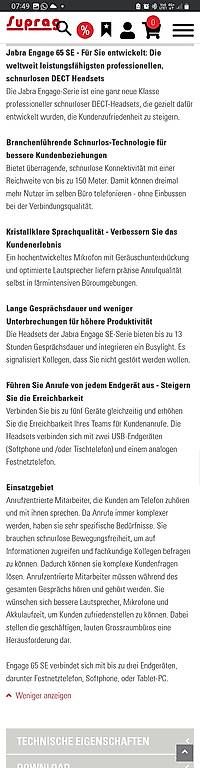 Cuffie: Jabra Engage 65 SE Stereo UNC - Wireless Kopfhörer – Usato da Rieden AG venduto da Sandra_Waldburger 4