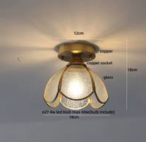 Plafonnier en verre Style Tiffany nordique moderne