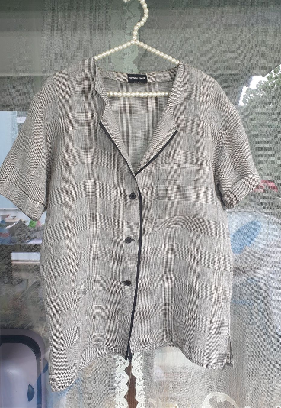 Armani Blusen: Leinenbluse GIORGIO ARMANI,Ch-Gr.40,120 Fr. – Neu (gemäss Beschreibung) aus Bülach von reguskon