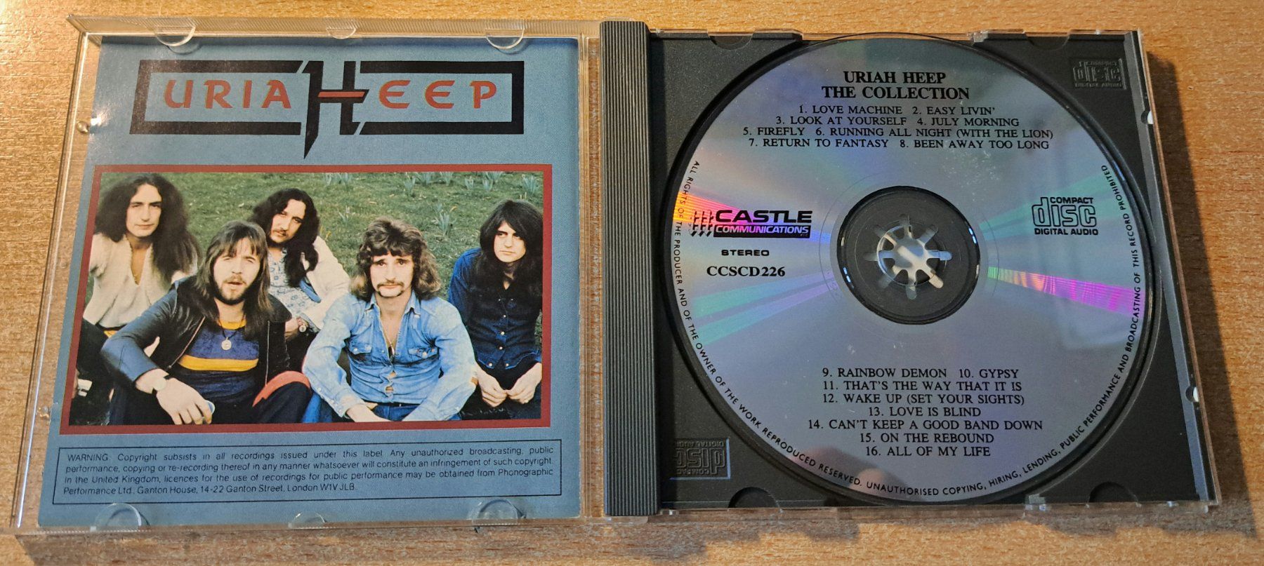 CD: CD musique rock URIA EEP - The Collection - 1989 – Usato da Cernier venduto da Poussetofiol 1